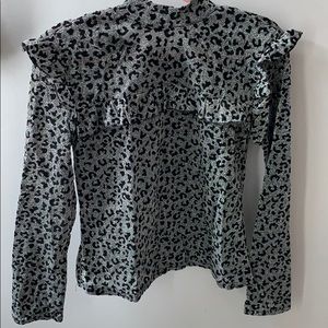Animal print blouse